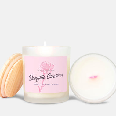 Inspire & Glow Frosted Candle (Pink Wick 11 oz)