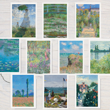 Claude Monet's Fine Arts Notecards ( 10 Pack)