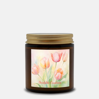 Warm Floral Essence Candle (Amber Jar - 4oz)