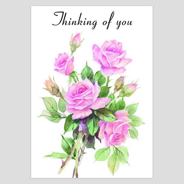 Thoughtful Rose Expressions Thinking of You Card