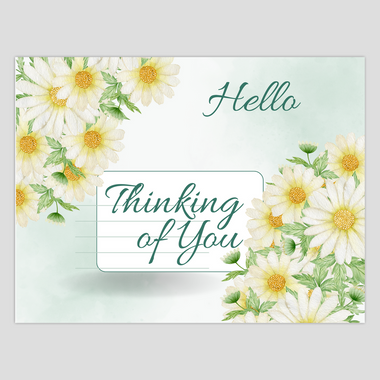 Sunshine Daisy Hello Card