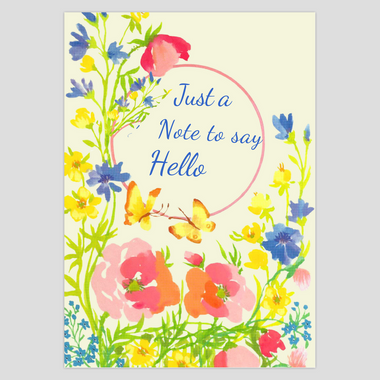 Just a Note Yellow Mustard Card