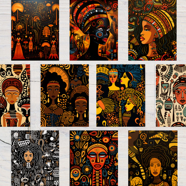 African Women Cultural Notecards (10-Pack)