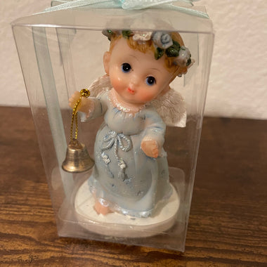 Lunaura Religious Keepsake-Baby Boy Angel Holding a Bell