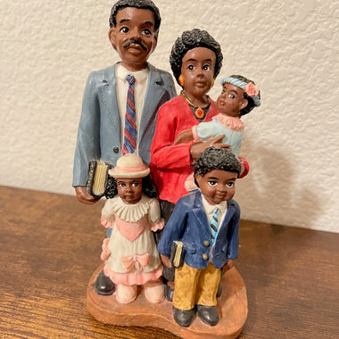 Vintage Young’s African American Family Going to Church Figurine