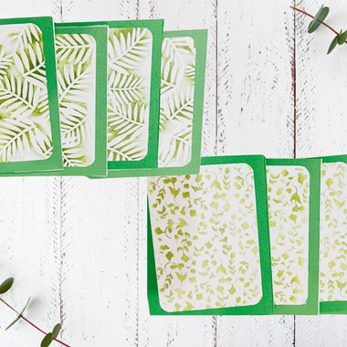 Tropical Foliage: Nature-Inspired  Handmade Notecards (8 pack)