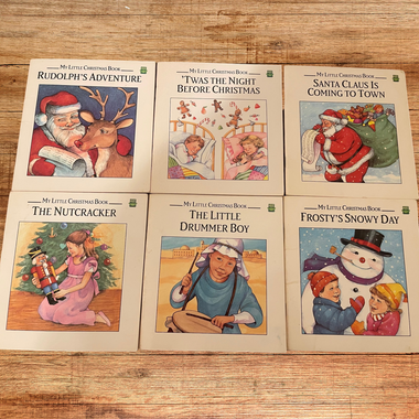 Leap Frog: (6-set) Vintage My Little Christmas Books by Carolyn Quattrocki
