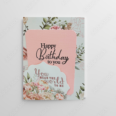Everlasting Affection: Handmade Rose Birthday Card