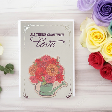 Handmade Spring Bouquet All Occasion Greeting Card