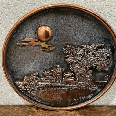 Chinese Lacquerware Dynasty Landscape Decorative Plaque