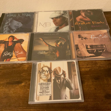 CDs Lot of 7: Mary J., Erykah Badu, Patty LaBelle, Sade, R. Carter, Ne-Yo