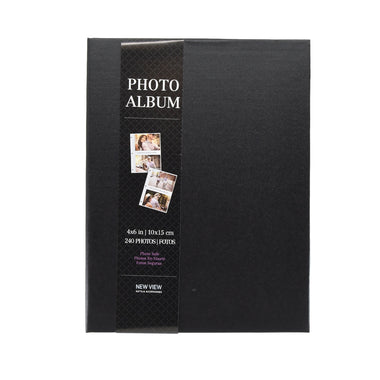 Pinnacle: Black Photo Album Holds 240/ 4x6 In Photos