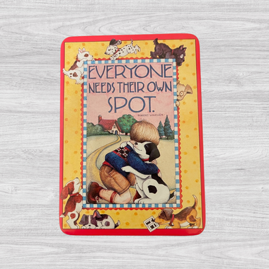Vintage Mary Engelbreit Everyone Needs Their Own Spot Tin Box
