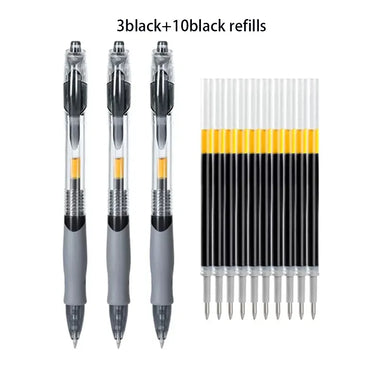 3 Pcs-Roise Retractable Click Gel Pen Set