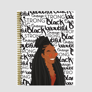 Strong, Black and Beautiful Notebook  (Large)