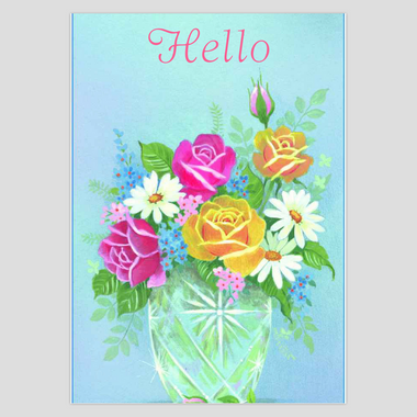 Fresh Hello Bouquet Card