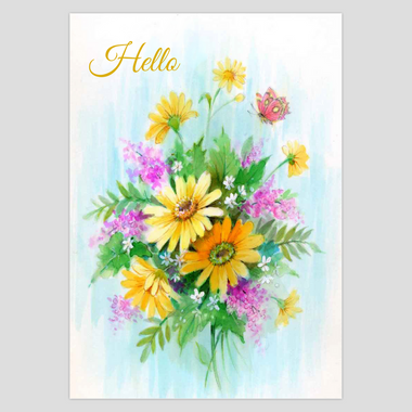 Heartfelt Hello Greeting Card