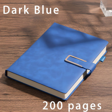 Vintage A5 Leatherbound Notebook with Personalized Soft Cover and Bookmark