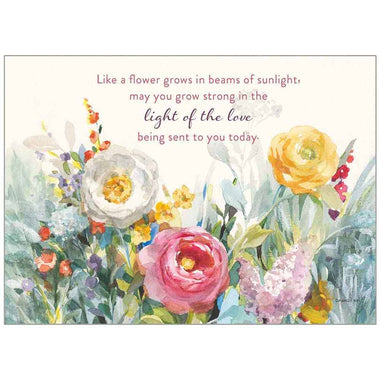 Garden Fullness Get Well Inspirational Card