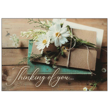 Book and Daisies Thinking of You Card