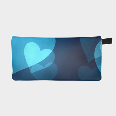 Midnight Hearts Pencil and Cosmetic Case