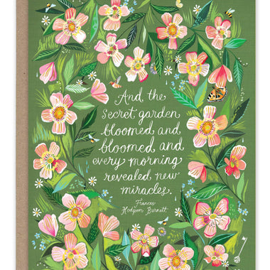 Secret Garden Birthday Card