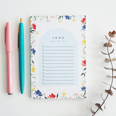 Meadows Pattern To Do List Notepad