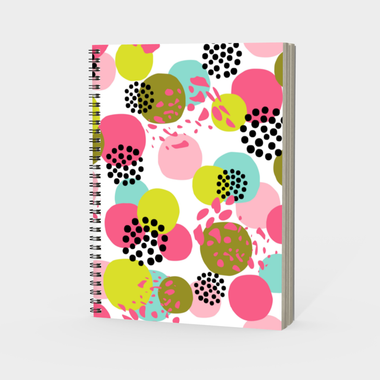 Abstract Pink Colorburst Notebook (Without Cover)