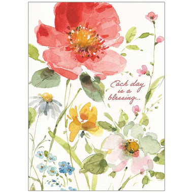 Colorful Meadow Birthday  Card