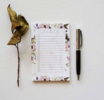 Spring Floral List Notepad
