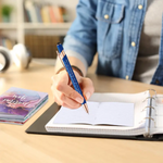 Inspirational Stationery Set: 10 Colorful Motivational Pens & 10 Uplifting Pocket Notebooks