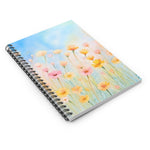 Springtime Blue Floral Spiral Notebook - Ruled Line