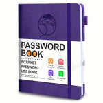 Mini Password Organizer – Hardcover notebook with built-in bookmark tab, and A-Z Tabs