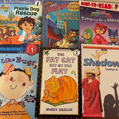 Level 1,2,3 Reading Books: PJ Masks, Go Diego and 7 others: Lot of 9
