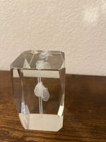 3D Laser Etched Crystal Paperweight of Praying hands