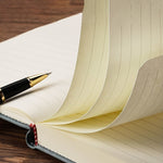 Vintage A5 Leatherbound Notebook with Personalized Soft Cover and Bookmark