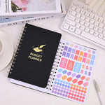 Spiral Budget Planner - Undated  With Savings & Expense Tracker and Stickers
