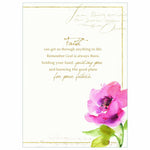 Pink Flower & Butterfly Encouragement Scripture Card