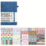 PU Leather Budget Planner Notebook With Expense Tracker and Monthly Budget