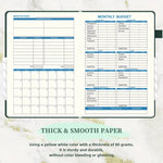 Mini Password Organizer – Hardcover notebook with built-in bookmark tab, and A-Z Tabs