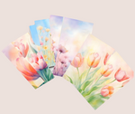 Spring Blooms: Handpainted Floral Notecards (8-Pack)