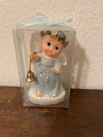 Lunaura Religious Keepsake-Baby Boy Angel Holding a Bell