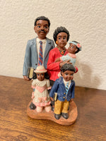 Vintage Young’s African American Family Going to Church Figurine