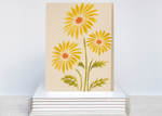Handmade Yellow Daisy Nature Notecards  (8 pack)