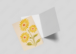 Handmade Yellow Daisy Nature Notecards  (8 pack)