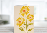 Handmade Yellow Daisy Nature Notecards  (8 pack)