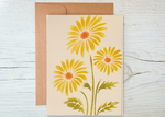 Handmade Yellow Daisy Nature Notecards  (8 pack)