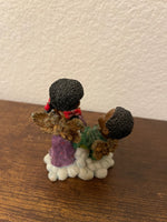 Hand-Painted African American children (Angels) Figurines