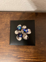 Rare Swarovski Crystal Memories Figurine- Primula Flowers - Rhodium Blue 718985