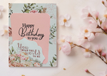 Everlasting Affection: Handmade Rose Birthday Card